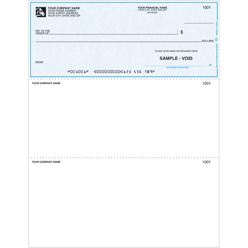 Laser Multi-Purpose Check, Top | Sage Checks and Forms